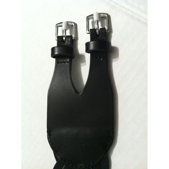 RALPH LAUREN WOMENS NEW BLACK LEATHER BELT SIZE: M  LENGTH: 38\